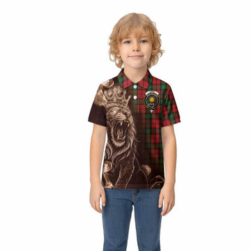 Kerr Tartan Kid Polo Shirt Roaring Lion Heritage