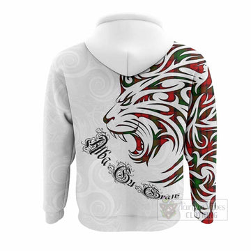 Kerr Tartan Lion Roar Hoodie Alba Gu Brath with Celtic Motifs