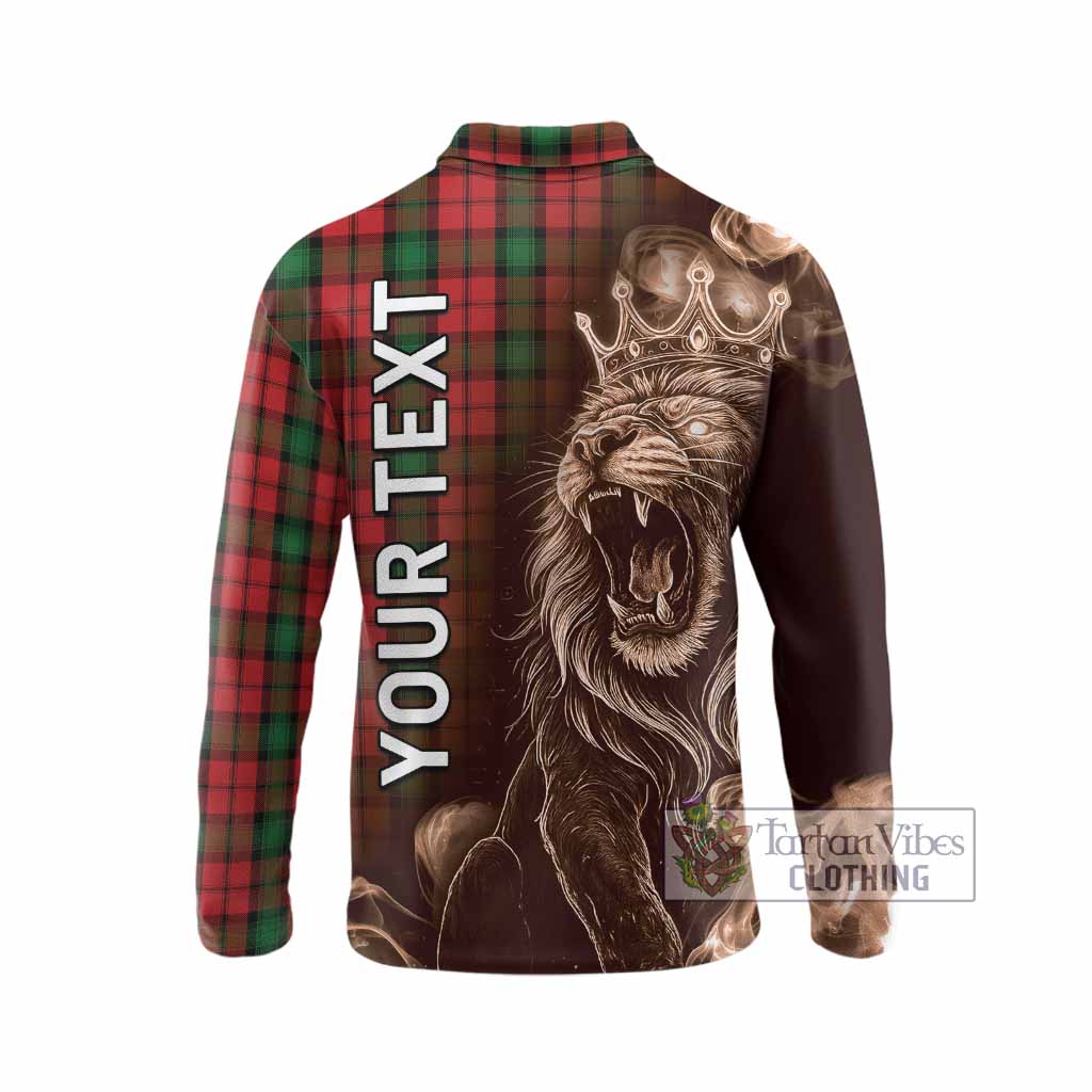 Kerr Tartan Long Sleeve Polo Shirt Roaring Lion Heritage
