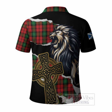 Kerr Tartan Scottish Polo Shirt Lion Celtic Heritage
