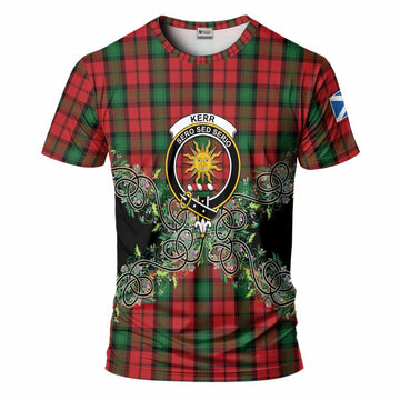 Kerr Tartan T-Shirt Thistle Scottish Spirit