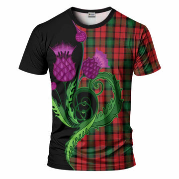 Kerr Tartan T-Shirt Traditional Scottish Thistle