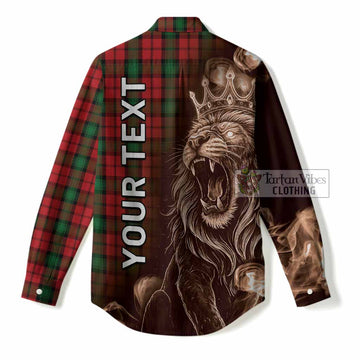 Kerr Tartan Women Casual Shirt Roaring Lion Heritage