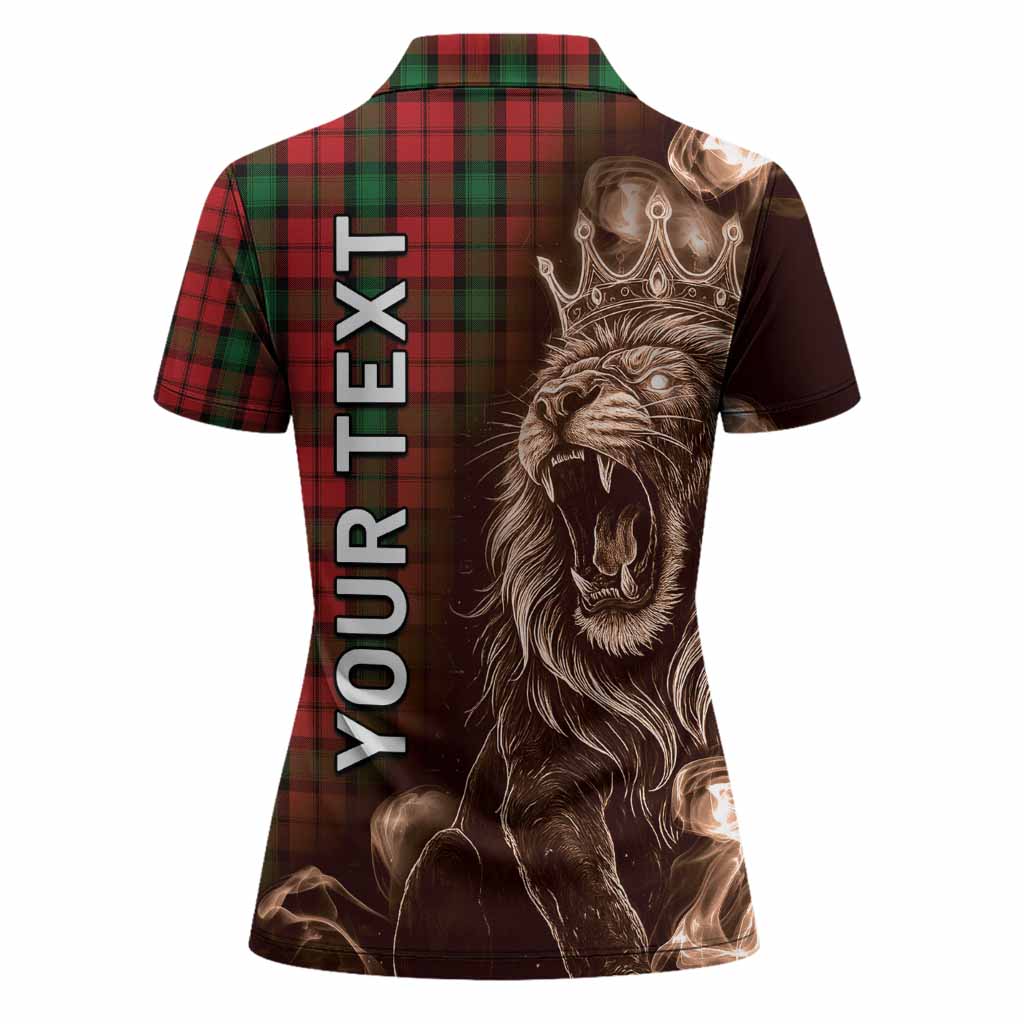 Kerr Tartan Women Polo Shirt Roaring Lion Heritage