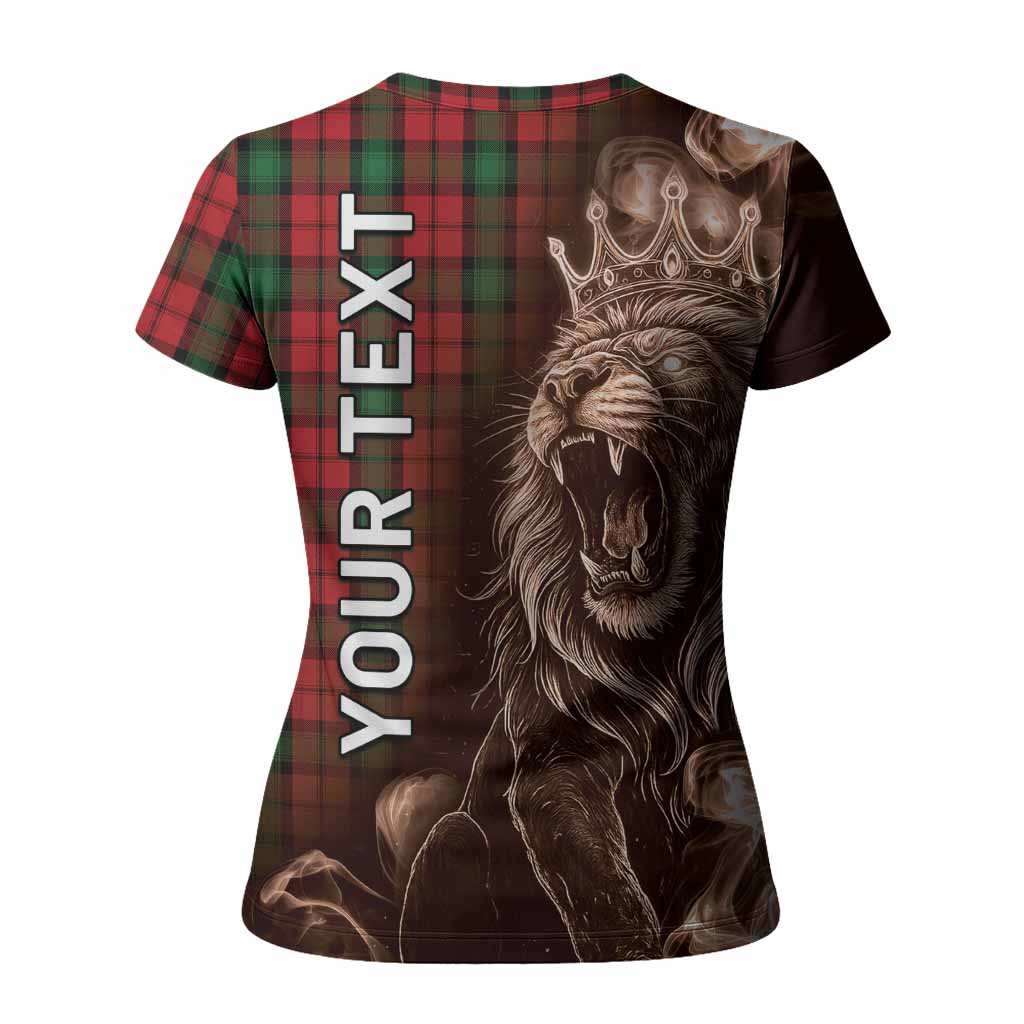 Kerr Tartan Women T shirt Roaring Lion Heritage