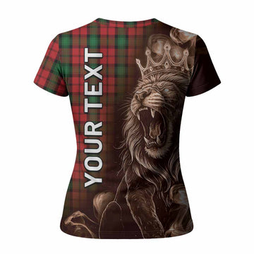 Kerr Tartan Women T shirt Roaring Lion Heritage