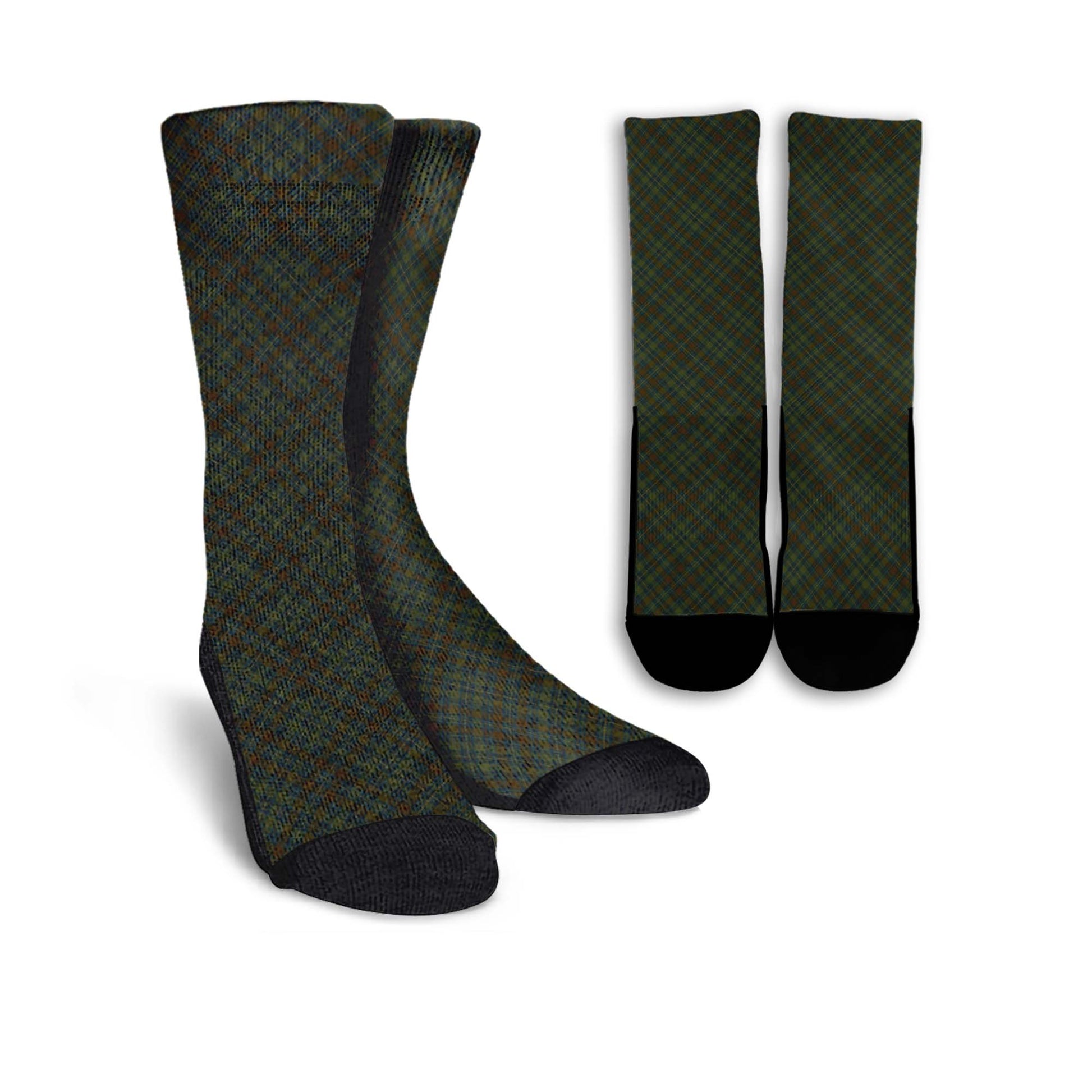 Kerry Tartan Crew Socks Cross Style Crew Socks - Tartan Vibes Clothing