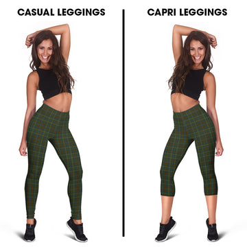Kerry Tartan Womens Leggings Capri Leggings - Tartan Vibes Clothing