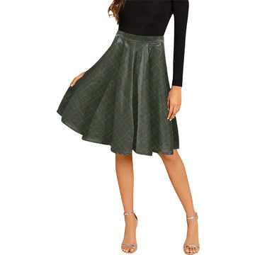 Kerry Tartan Melete Pleated Midi Skirt