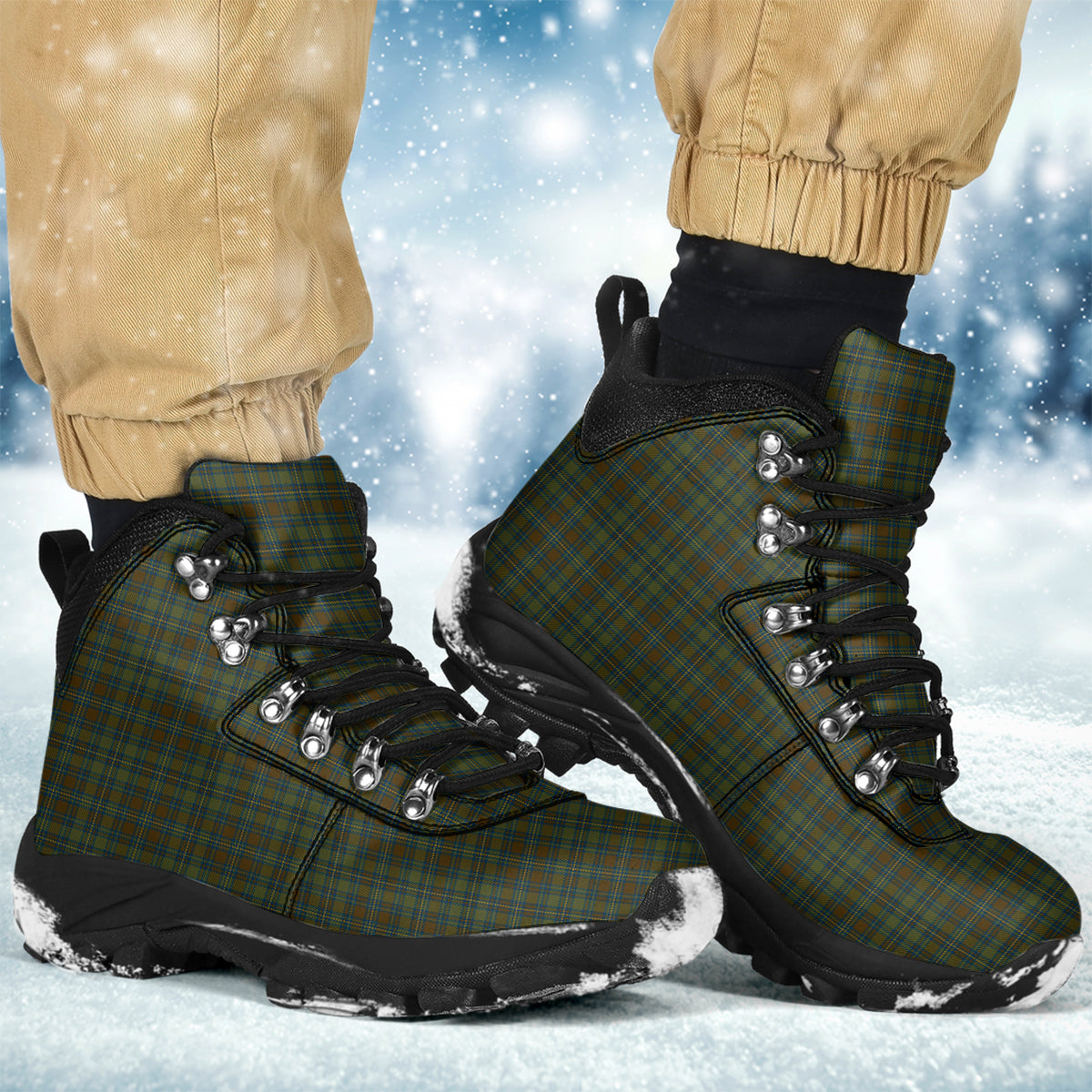 Kerry Tartan Alpine Boots Men's Boots - Tartan Vibes Clothing