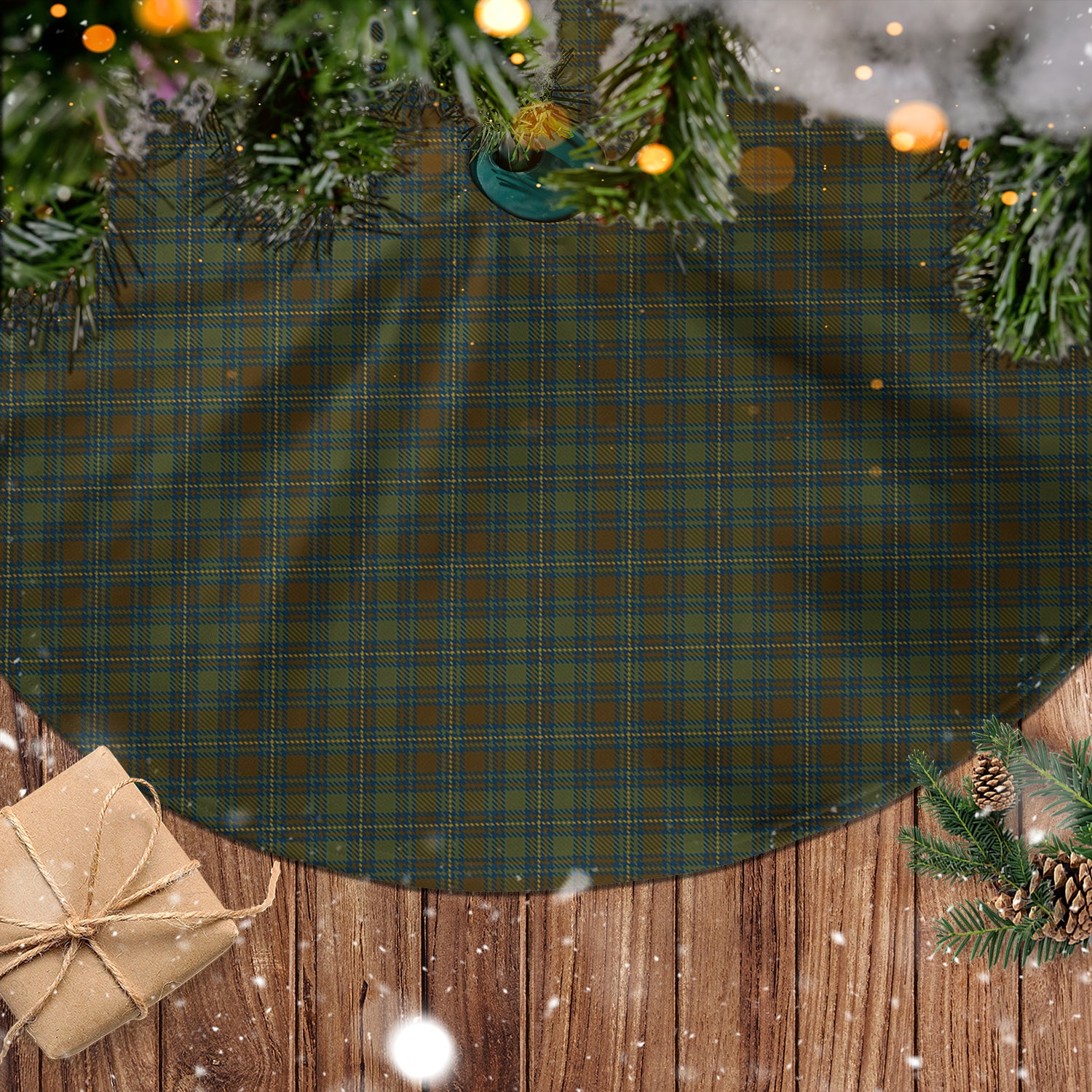 Kerry County Ireland Tartan Christmas Tree Skirt - Tartanvibesclothing
