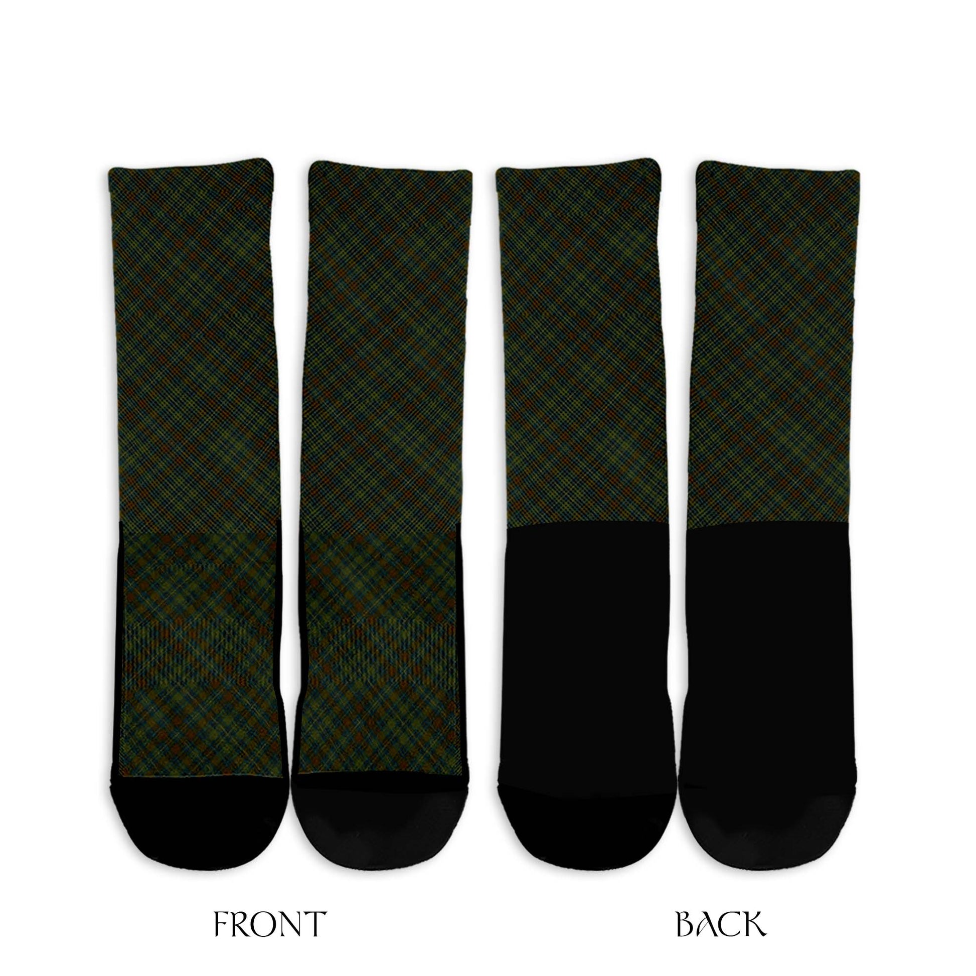 Kerry Tartan Crew Socks Cross Style - Tartan Vibes Clothing