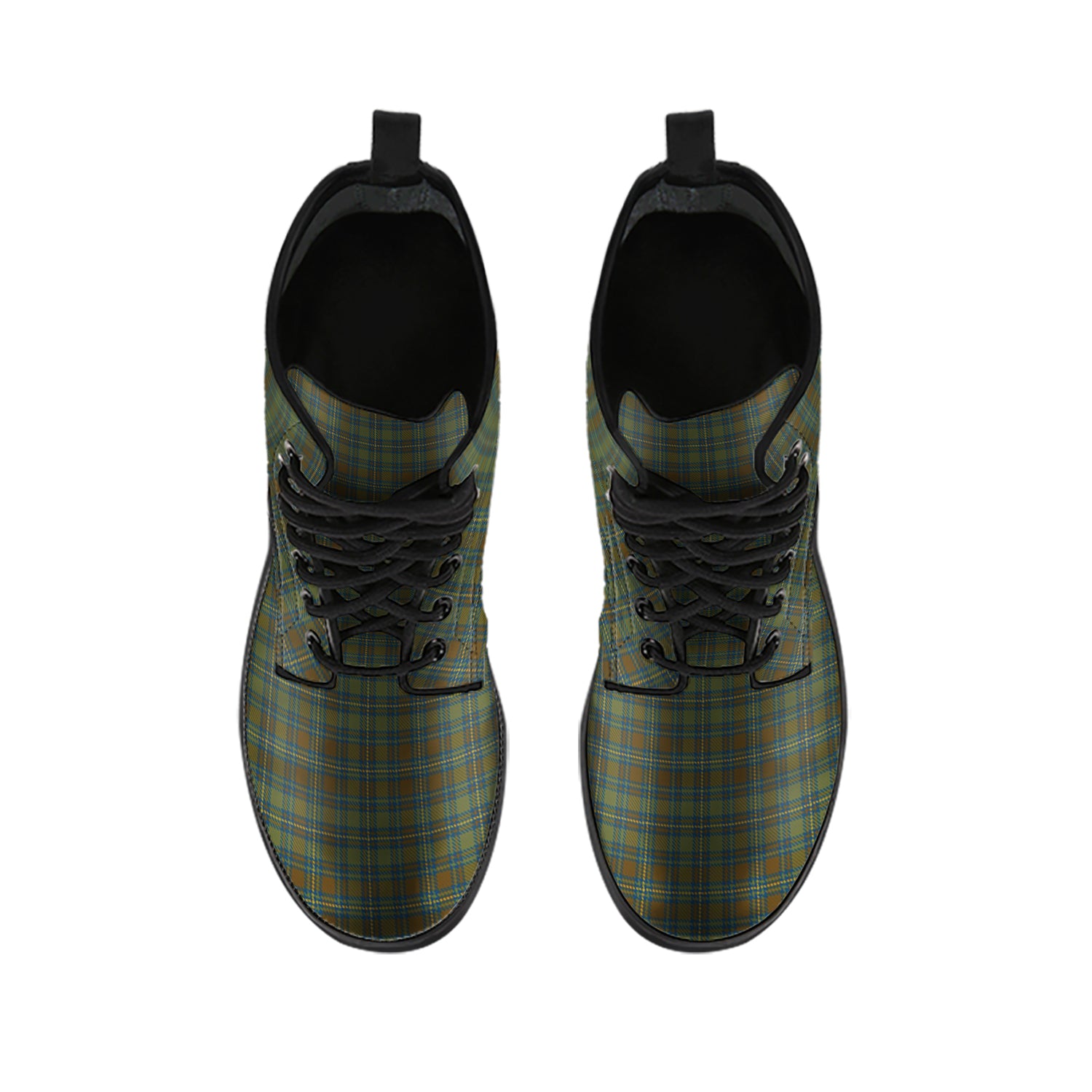 Kerry Tartan Leather Boots - Tartan Vibes Clothing