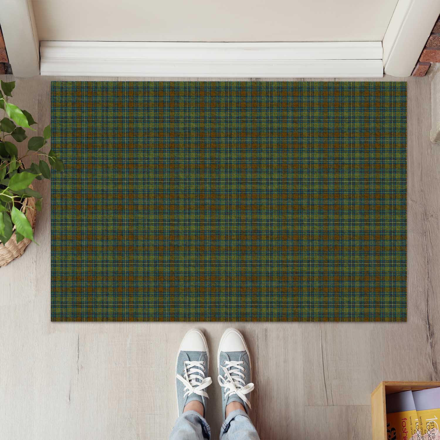 Kerry Tartan Rubber Doormat - Tartan Vibes Clothing