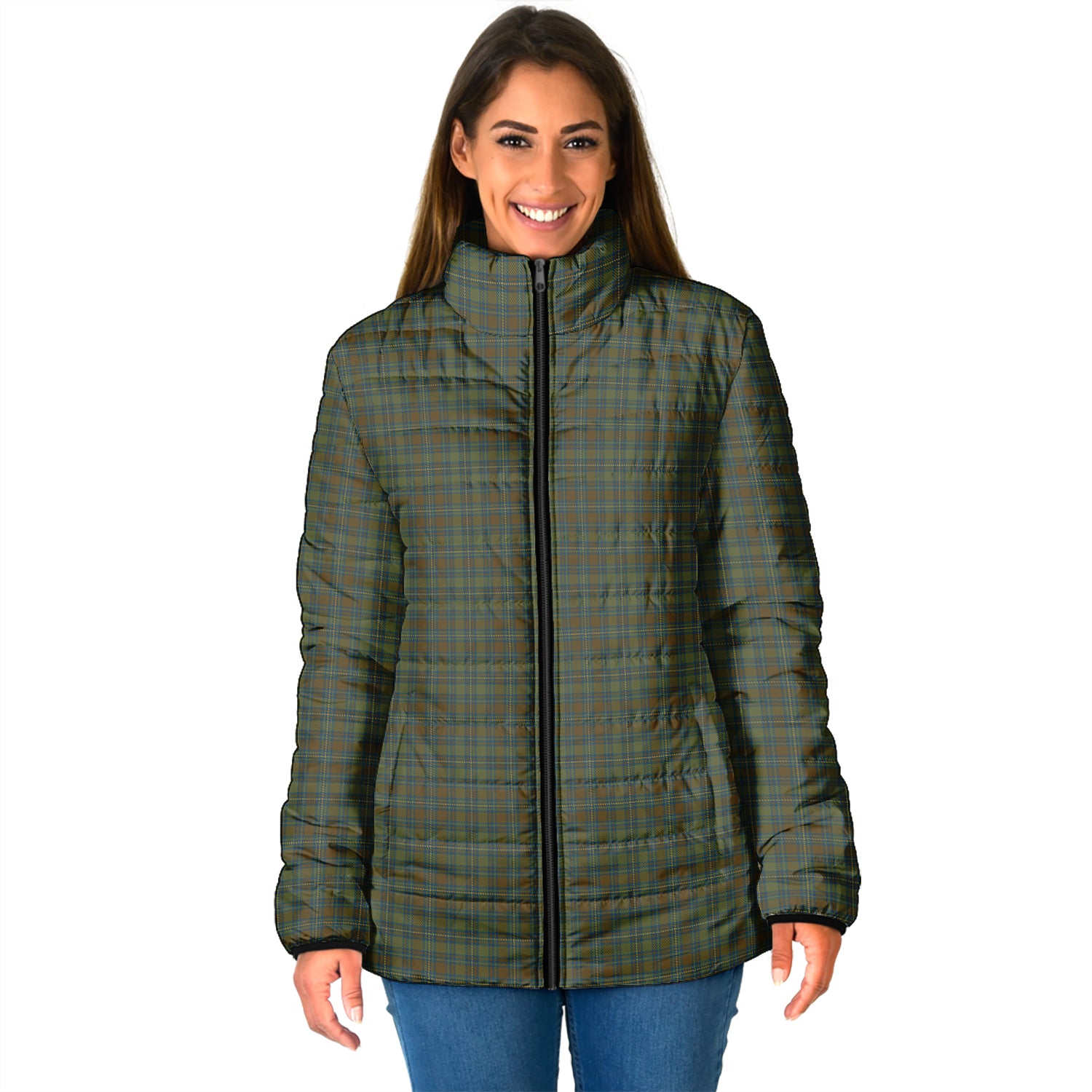 Kerry County Ireland Tartan Padded Jacket - Tartan Vibes Clothing