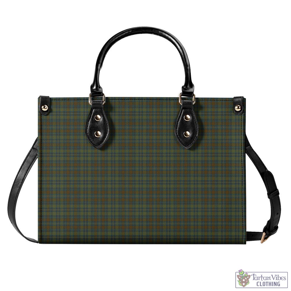 Kerry County Ireland Tartan Luxury Leather Handbags L - Tartan Vibes Clothing