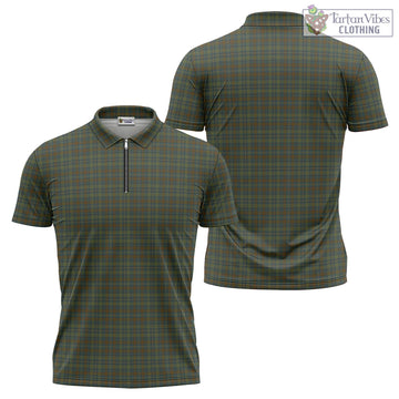 Kerry County Ireland Tartan Zipper Polo Shirt