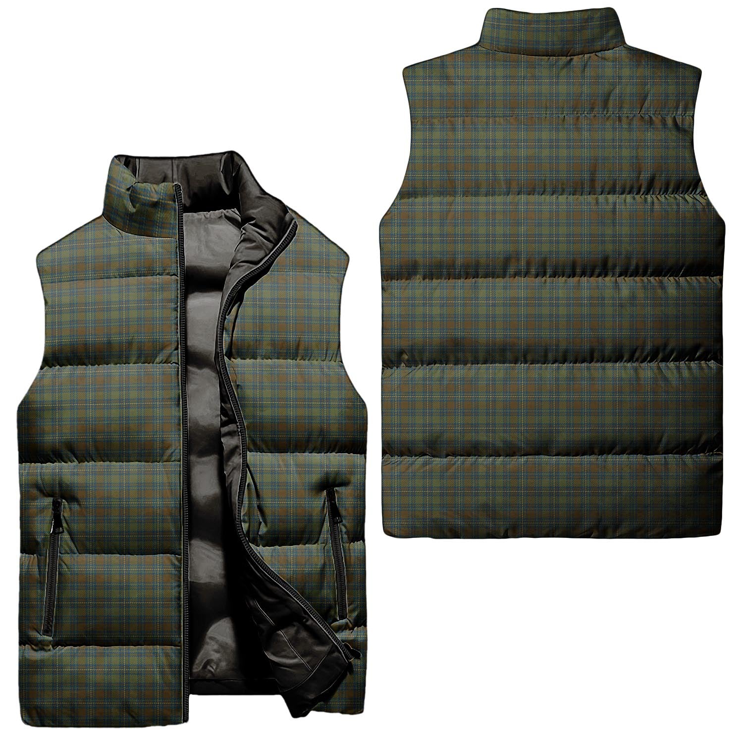 Kerry County Ireland Tartan Sleeveless Puffer Jacket Unisex - Tartanvibesclothing