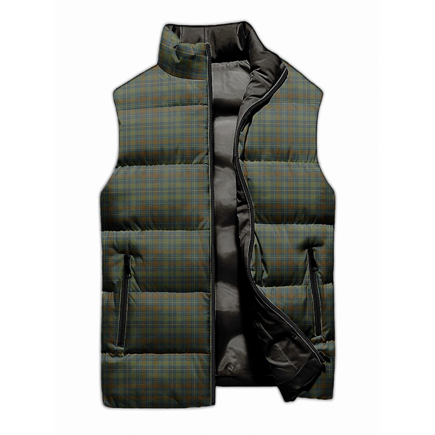 Kerry County Ireland Tartan Sleeveless Puffer Jacket - Tartanvibesclothing