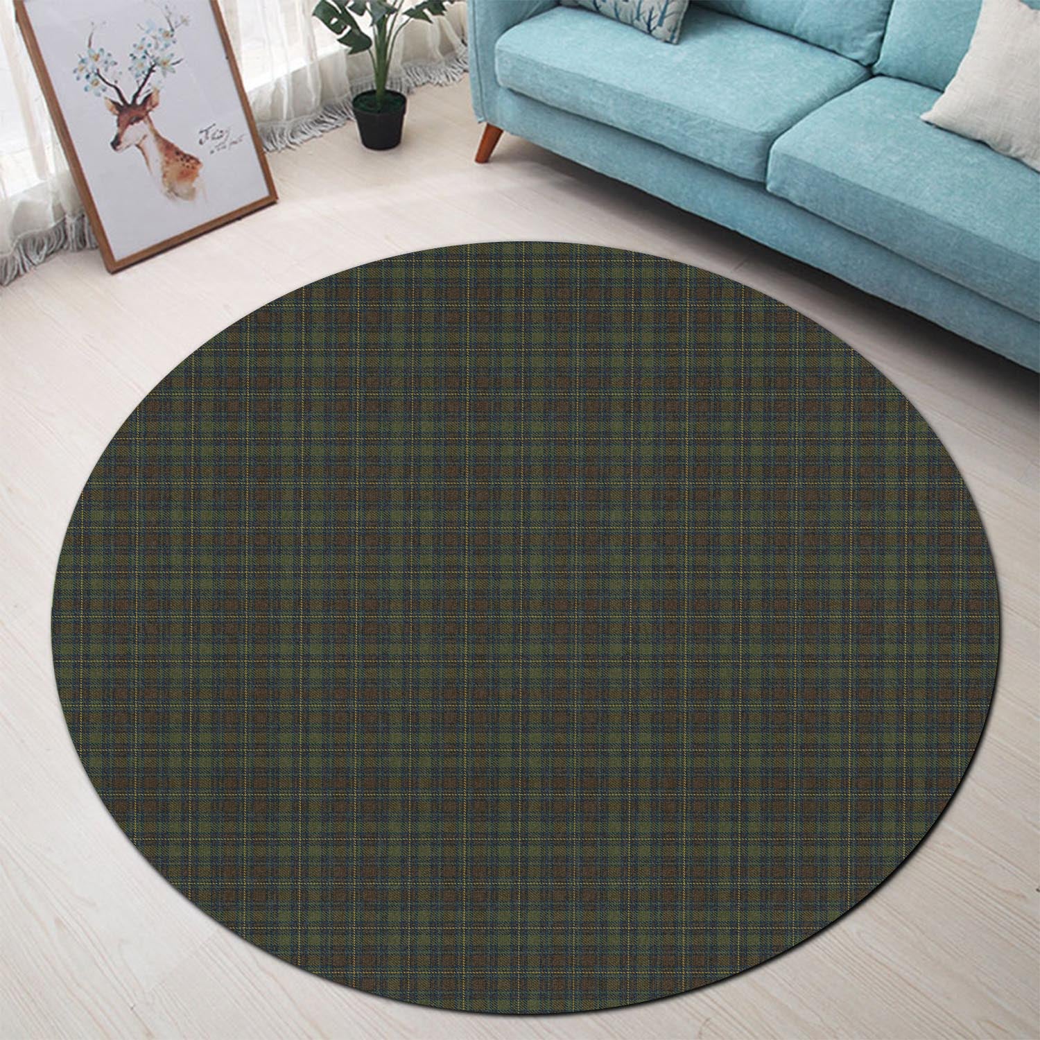 Kerry County Ireland Tartan Round Rug - Tartan Vibes Clothing