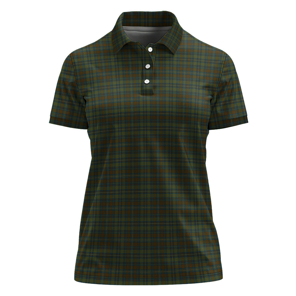 Kerry County Ireland Tartan Polo Shirt For Women - Tartan Vibes Clothing