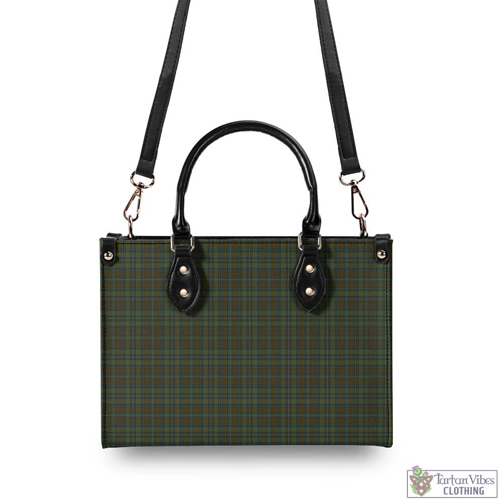 Kerry County Ireland Tartan Luxury Leather Handbags - Tartan Vibes Clothing