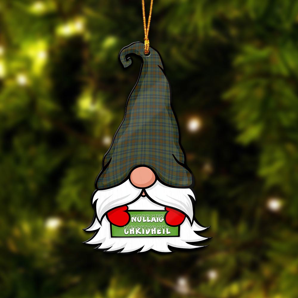 Kerry County Ireland Gnome Christmas Ornament with His Tartan Christmas Hat - Tartan Vibes Clothing
