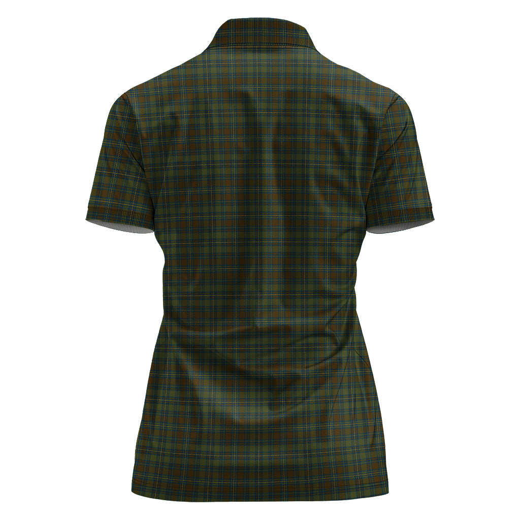 Kerry County Ireland Tartan Polo Shirt For Women - Tartan Vibes Clothing
