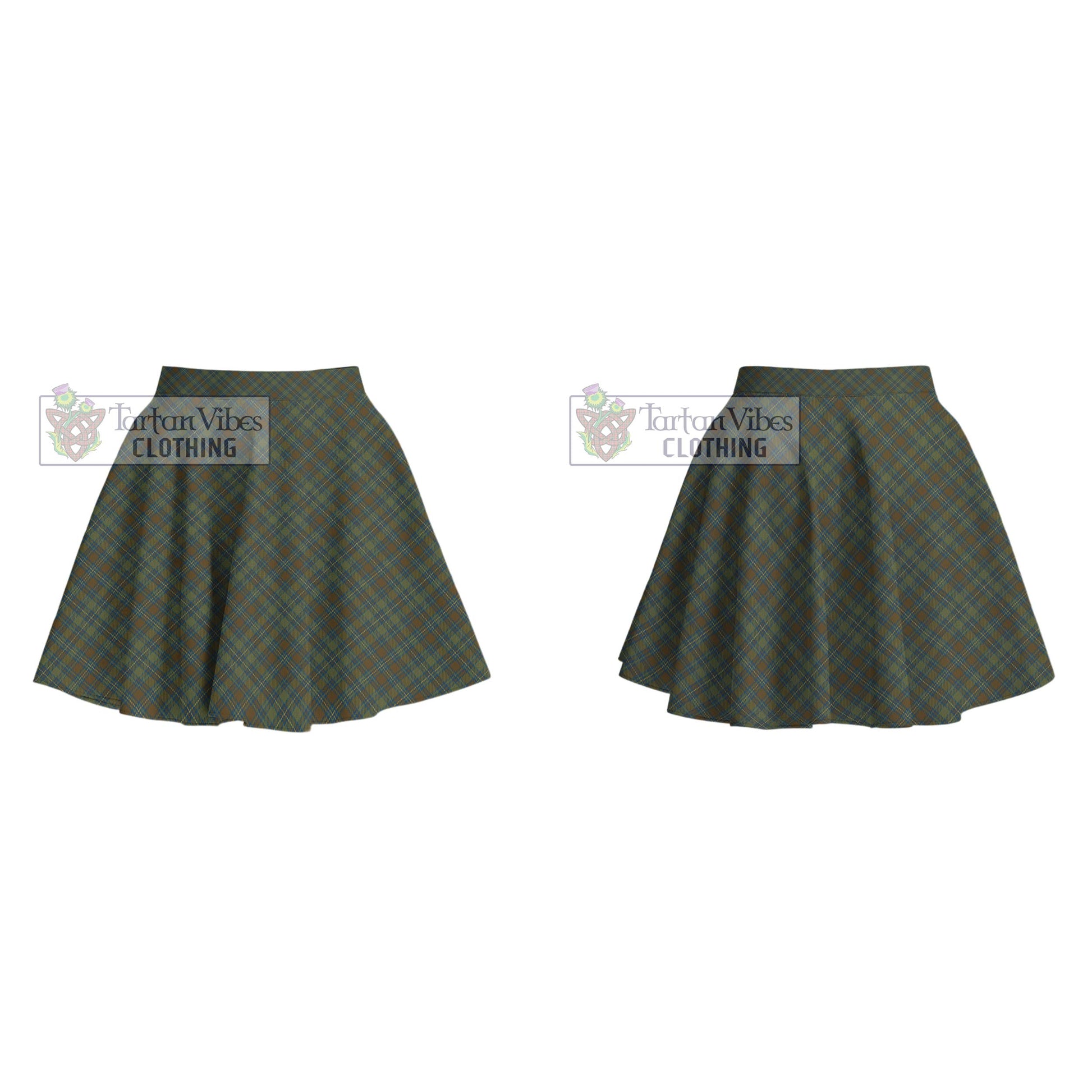 Tartan Vibes Clothing Kerry County Ireland Tartan Women's Plated Mini Skirt
