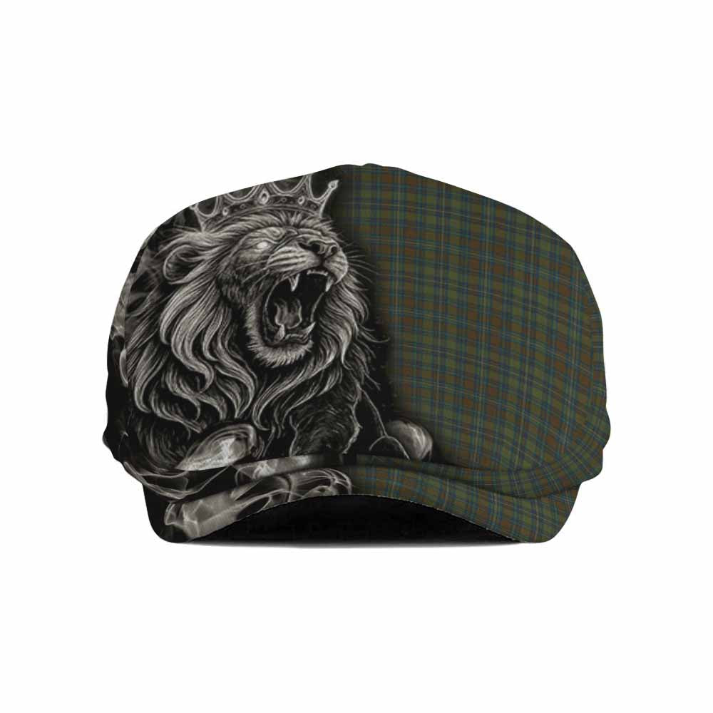 Kerry County Ireland Tartan Flat Cap, Jeff Cap Roaring Lion Heritage