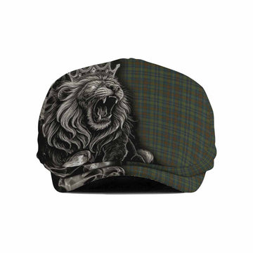 Kerry County Ireland Tartan Flat Cap, Jeff Cap Roaring Lion Heritage
