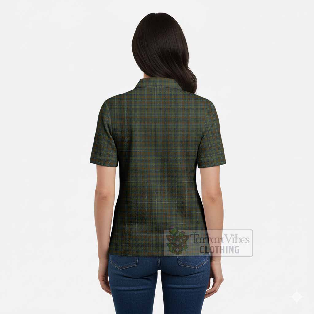 Kerry County Ireland Tartan Women’s Polo Sweater Top