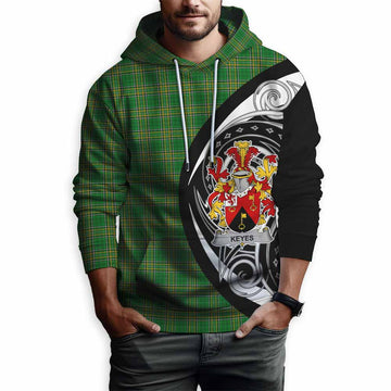 Tartan Vibes Clothing Keyes Irish Clan Hoodie Celtic Circle Style