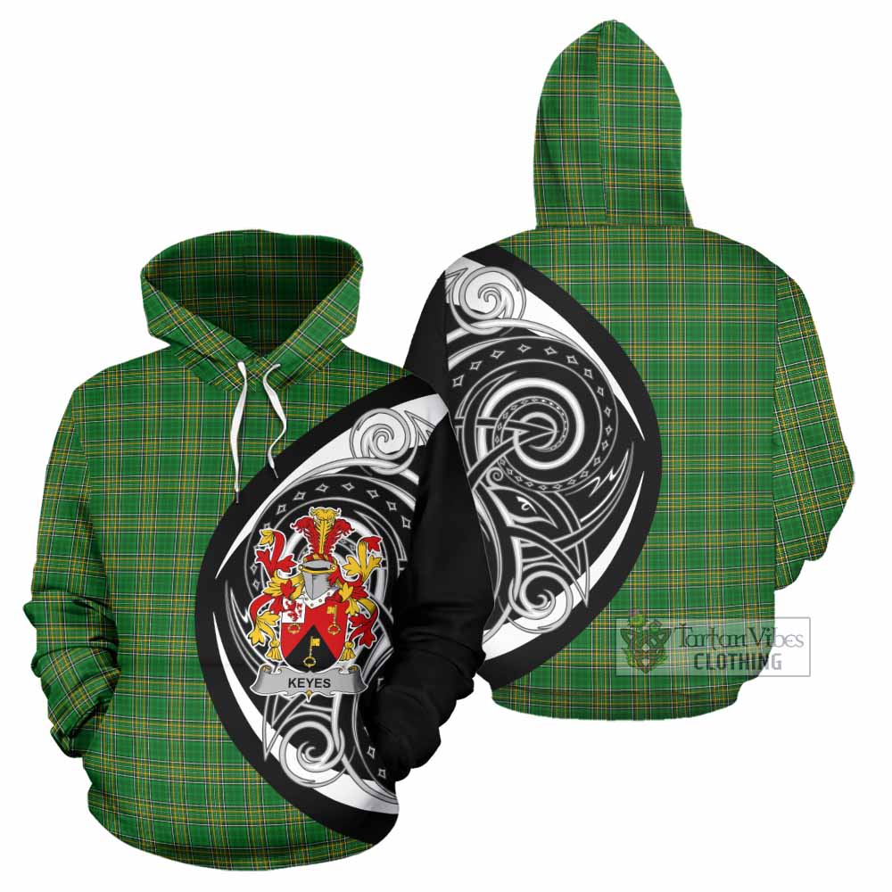 Tartan Vibes Clothing Keyes Irish Clan Hoodie Celtic Circle Style