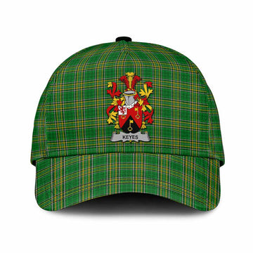 Keyes Irish Clan Tartan Classic Cap with Coat of Arms