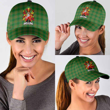 Keyes Irish Clan Tartan Classic Cap with Coat of Arms