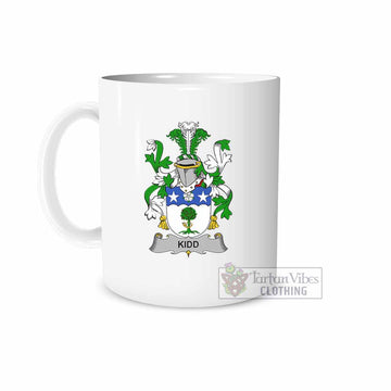 Tartan Vibes Clothing Kidd Irish Clan Coat of Arms Ceramic Mug