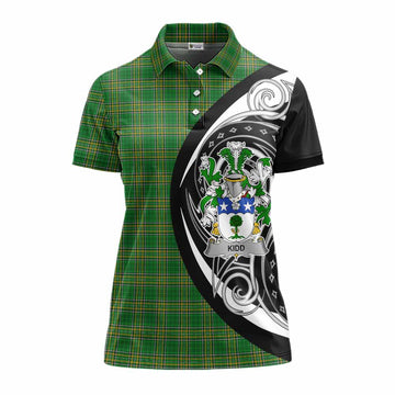 Kidd Irish Clan Women's Polo Shirt Celtic Circle Style Women - Tartan Vibes Clothing
