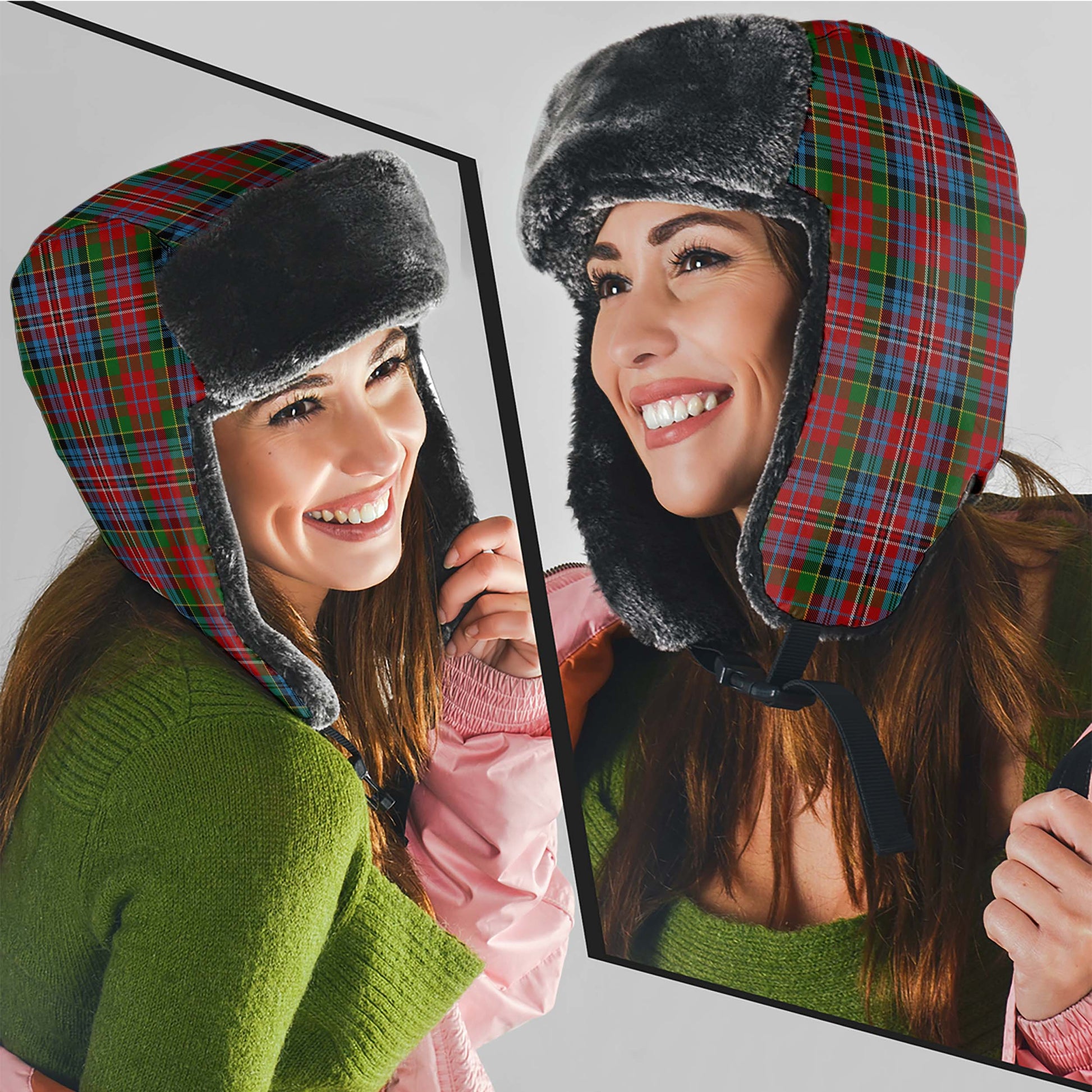 Kidd Tartan Winter Trapper Hat Winter Trapper Hat Universal Fit Circumference 22.8in (58cm) - Tartanvibesclothing