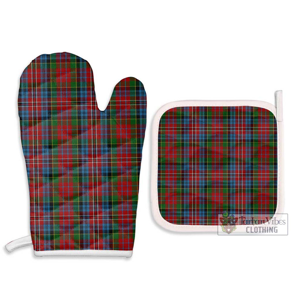 Kidd Tartan Combo Oven Mitt & Pot-Holder Combo 1 Oven Mitt & 2 Pot-Holder White - Tartan Vibes Clothing
