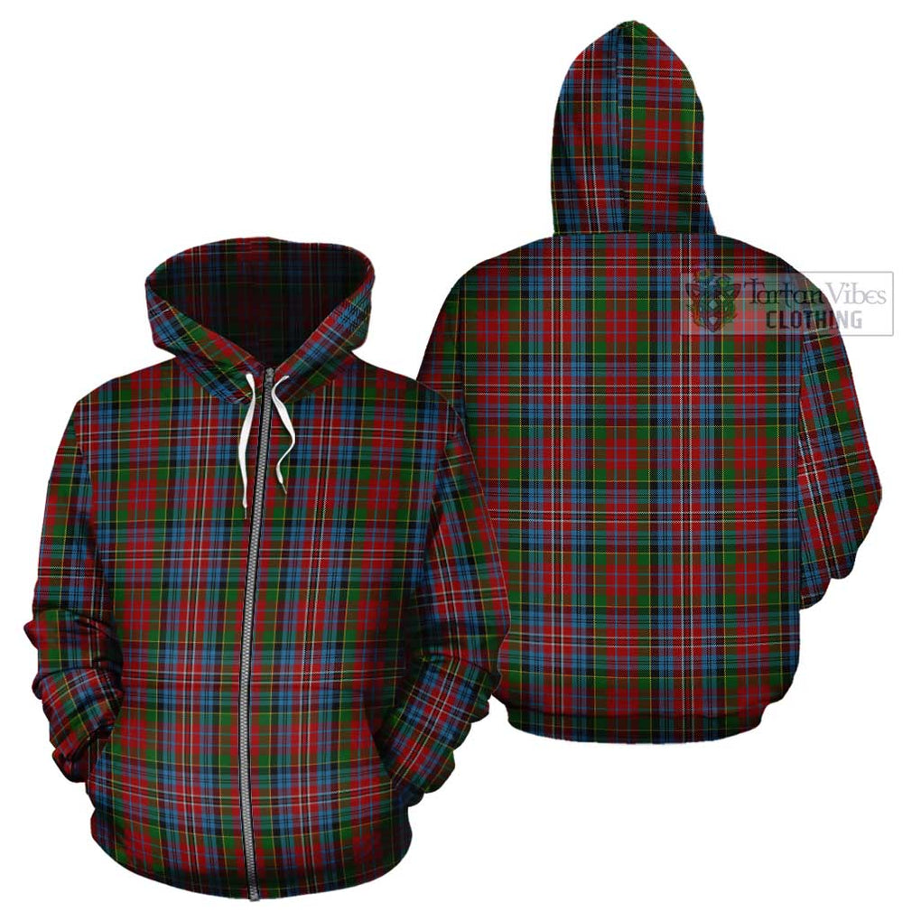 Kidd Tartan Cotton Hoodie Zip Hoodie - Tartan Vibes Clothing