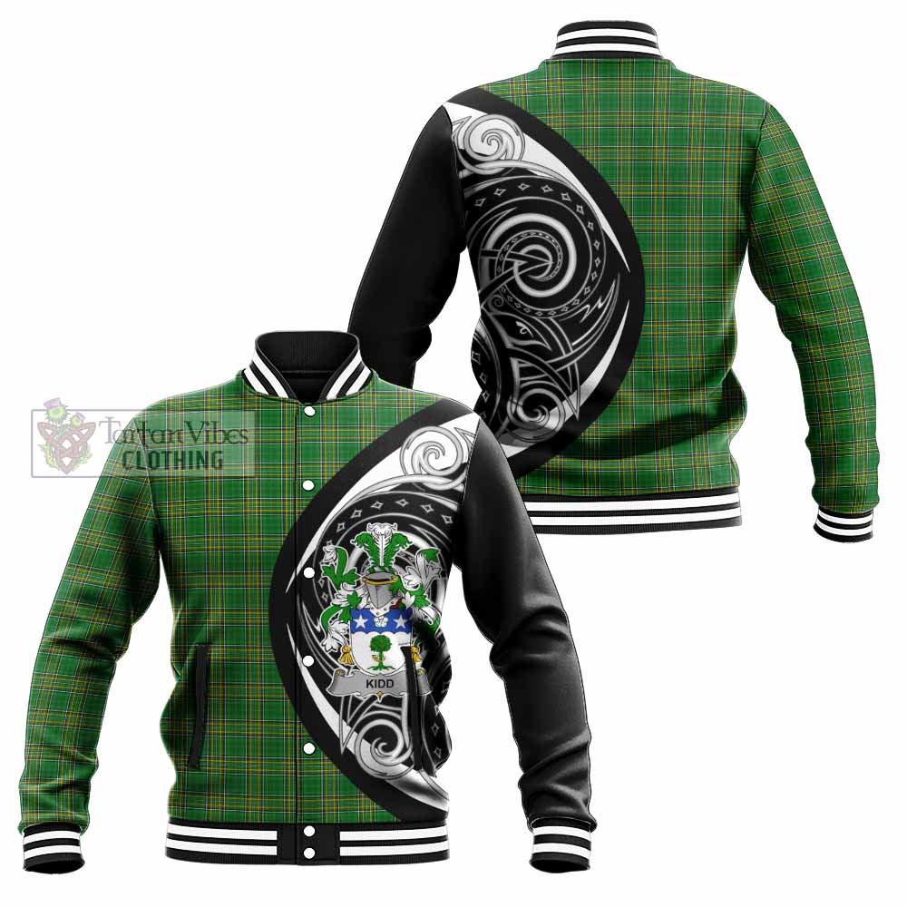 Tartan Vibes Clothing Kidd Irish Clan Baseball Jacket Celtic Circle Style