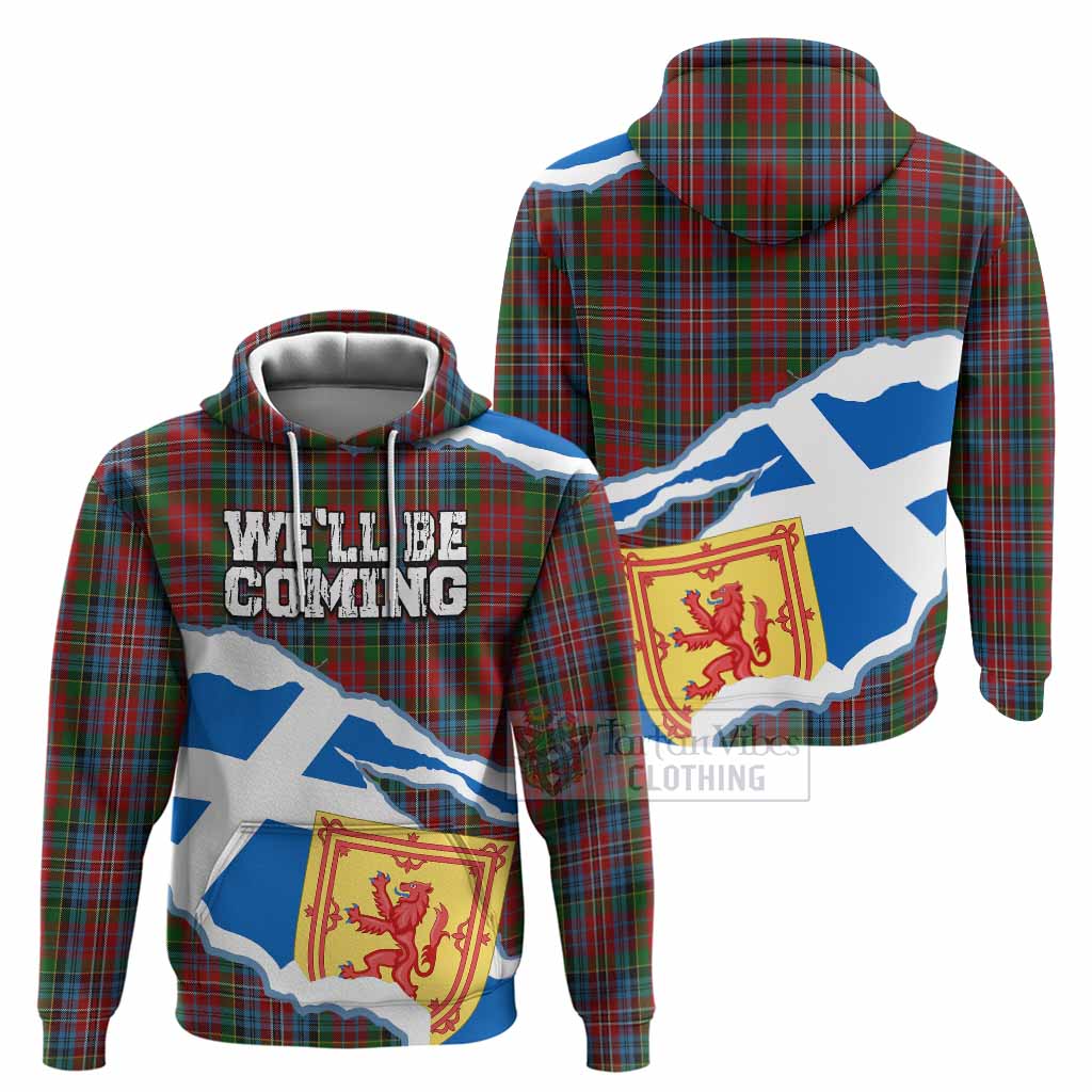 Kidd Scotland Football Tartan Hoodie We'll Be Coming