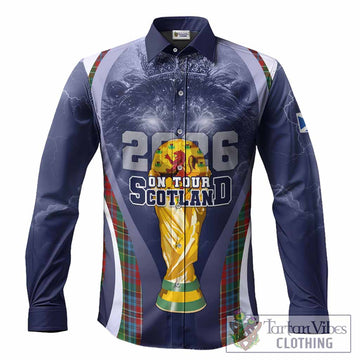 Kidd Scotland Football Tartan Long Sleeve Button Shirts Scotland On Tour Trophy Style