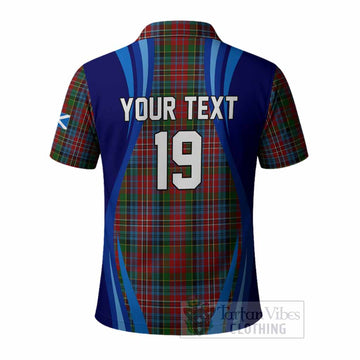 Kidd Scotland Football Tartan Polo Shirt Lion Mascot Go Scottish