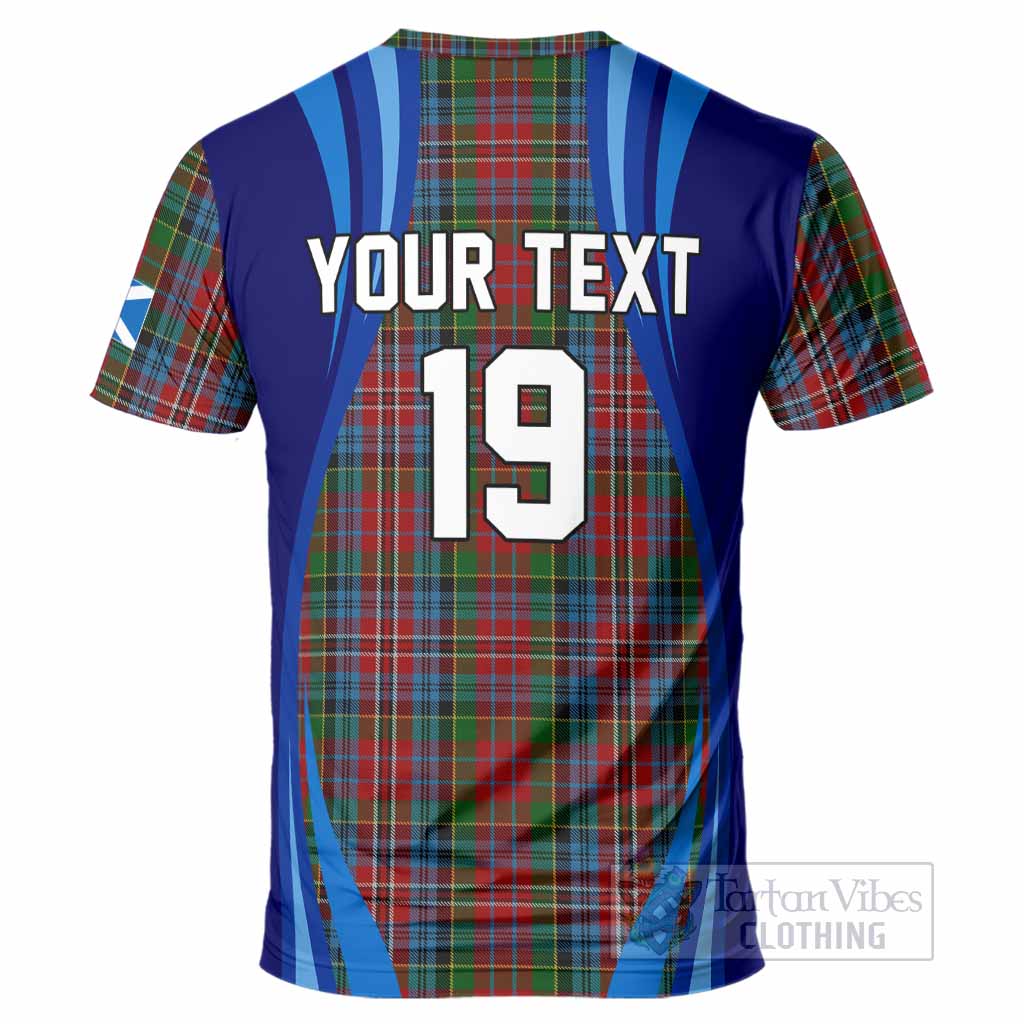 Kidd Scotland Football Tartan T-Shirt Lion Mascot Go Scottish
