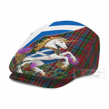 Kidd Scottish Tartan Unicorn Heritage Flat Cap, Jeff Cap