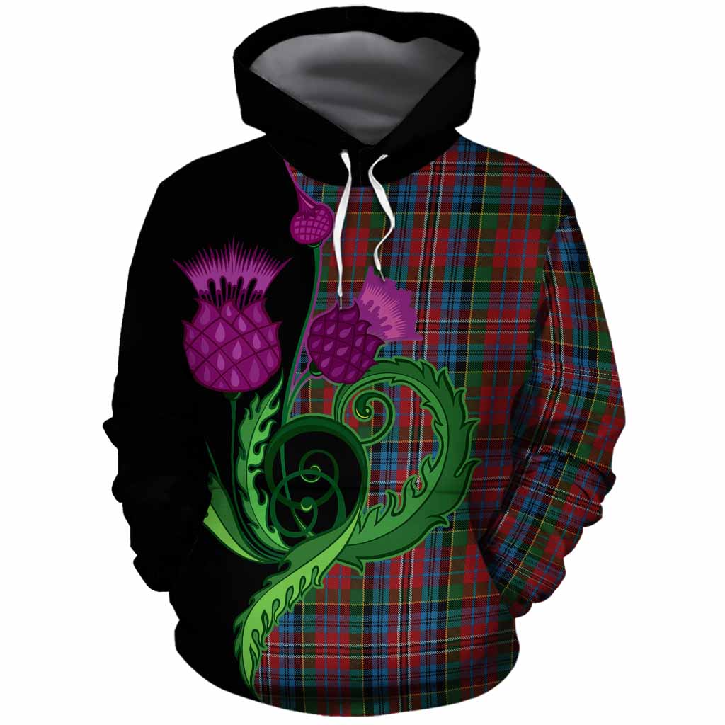 Kidd Tartan Cotton Hoodie Traditional Scottish Thistle