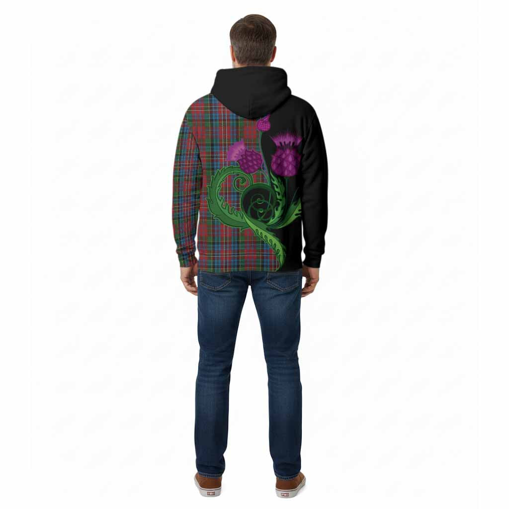 Kidd Tartan Cotton Hoodie Traditional Scottish Thistle