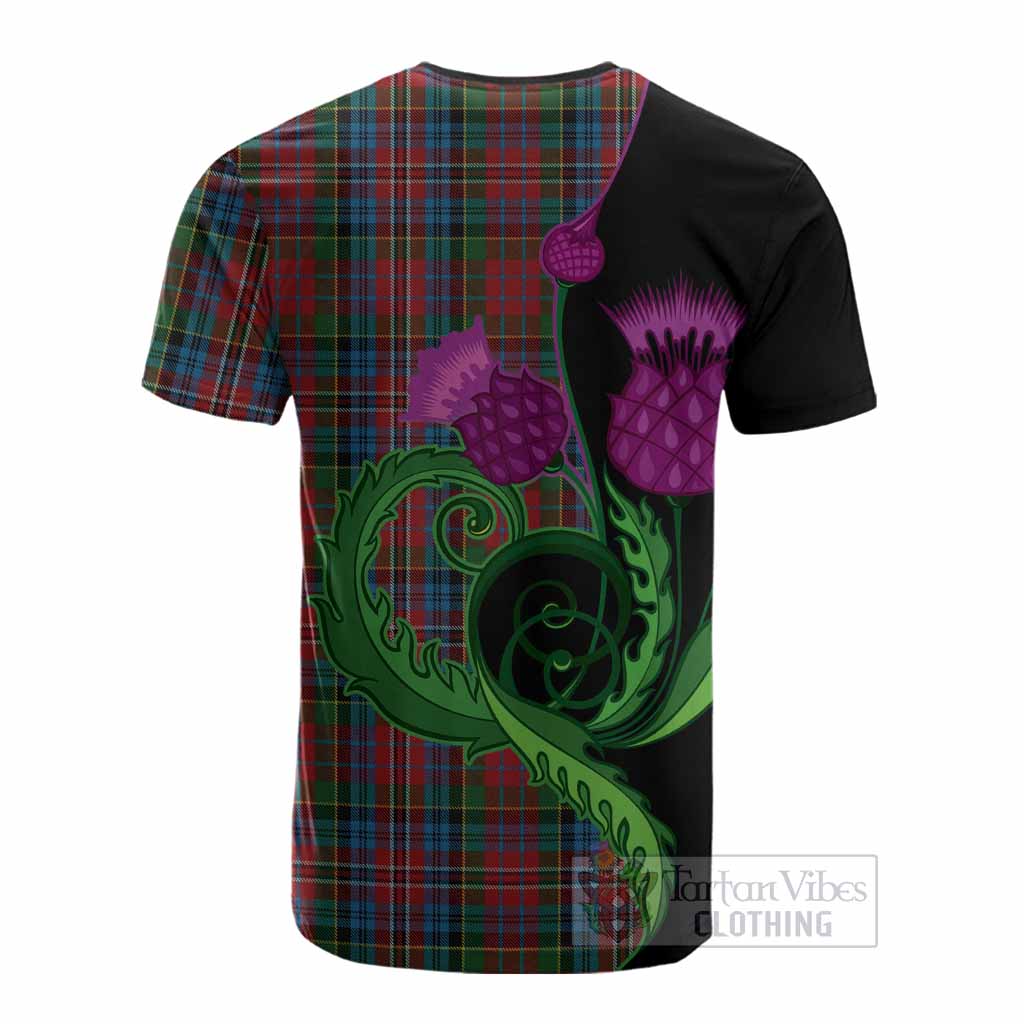 Kidd Tartan Cotton T-shirt Traditional Scottish Thistle